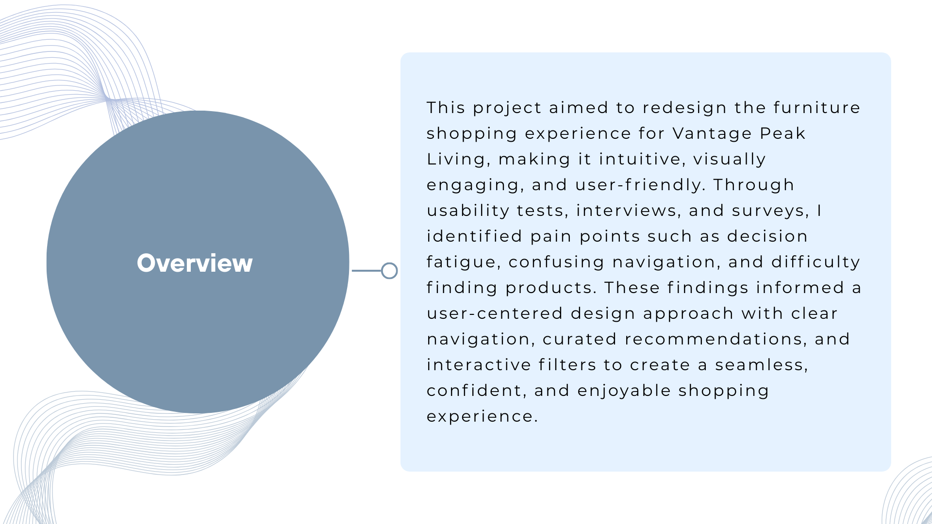 Online Furniture Store Design Mockups